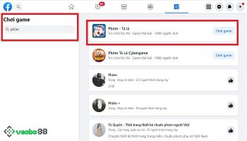 Cách chơi phỏm trên Facebook mời bạn bè cùng quẩy