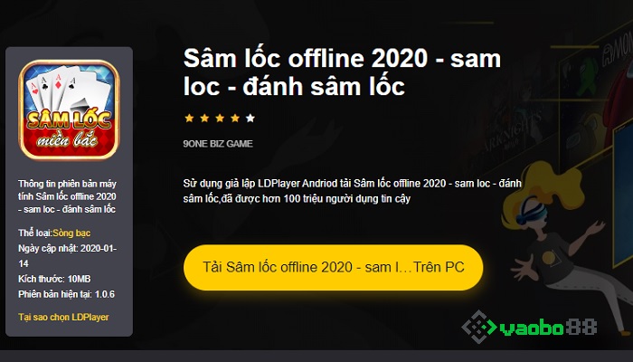 Tải game sâm lốc offline PC: Chơi trên máy tính tiện lợi