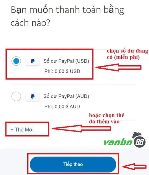 cách chuyển tiền paypal