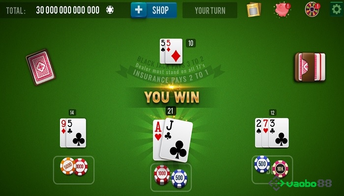 chơi game blackjack trên pc