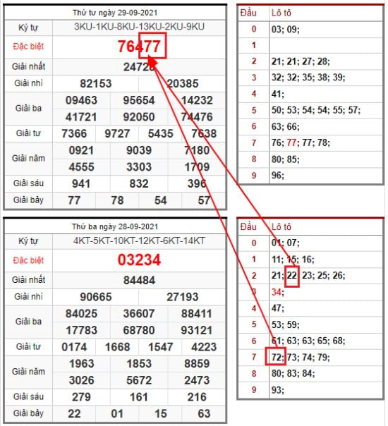 dấu hiệu đề về kép lệch