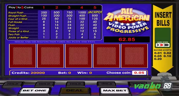 video poker chơi online