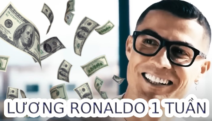 Lương Ronaldo 1 tuần tako MU bao nhiêu? So với còn RM thì sao?