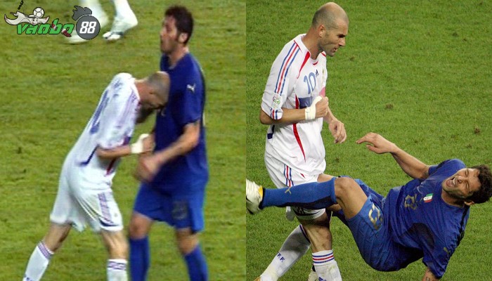 Zidane húc đầu Materazzi đánh mất cúp vô địch World Cup 2006